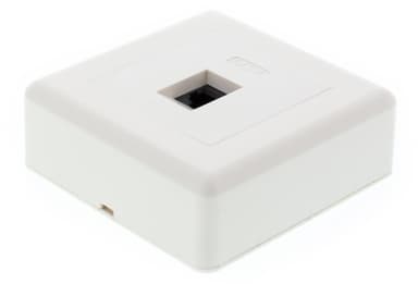 DELTACO Pinta-asennettava pistorasia UTP 1XRJ45, Cat6