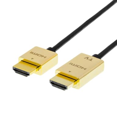 Ohut DELTACO PRIME HDMI-kaapeli, kullatut sinkkiliittimet, 5m