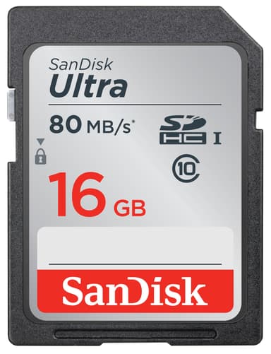 SanDisk Ultra SD muistikortti 16 GB