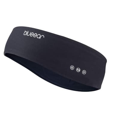 Pääpanta, jossa on Bluetooth-kuulokkeet ja mikrofoni - musta