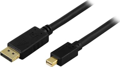 DELTACO DisplayPort - Mini DisplayPort -kaapeli, 2 m, musta