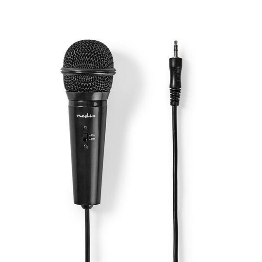 Nedis Johdollinen mikrofoni Virtapainike 3,5mm