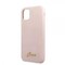 Guess iPhone 11 Pro Max Suojakuori Silikoniii Cover Vintage Vaaleanpunainen