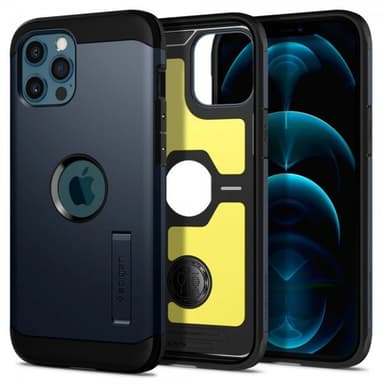 Spigen iPhone 12 Pro Max Suojakuori Tough Armor Metal Slate