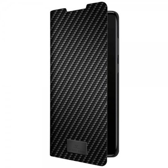Black Rock Samsung Galaxy A71 Kotelo Flex Carbon Booklet Musta