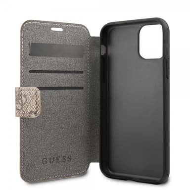 Guess iPhone 11 Kotelo Monogram Ruskea