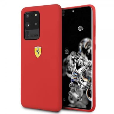 Ferrari Samsung Galaxy S20 Ultra Suojakuori Logolla Punainen