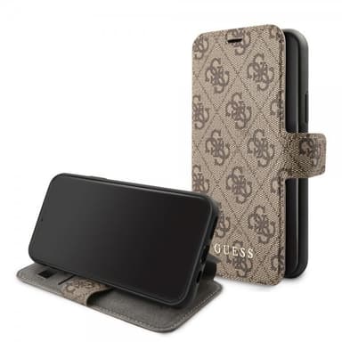 Guess iPhone 11 Kotelo Monogram Ruskea