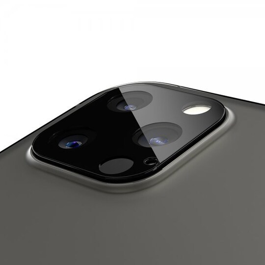 Spigen iPhone 12 Pro Max Kameran linssinsuojus GLAS.tR Optik 2 kpl Musta