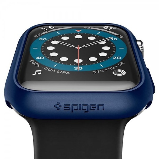 Spigen Apple Watch (Series 4/5/6/SE) 44mm Suojakuori Thin Fit Metallic Blue