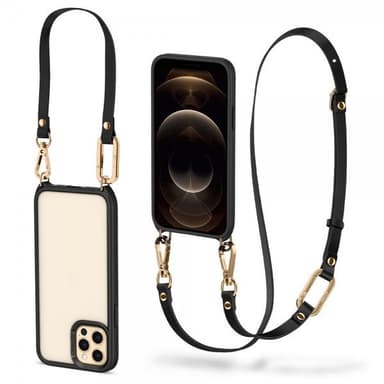 iPhone 12/iPhone 12 Pro Suojakuori Classic Charm Musta