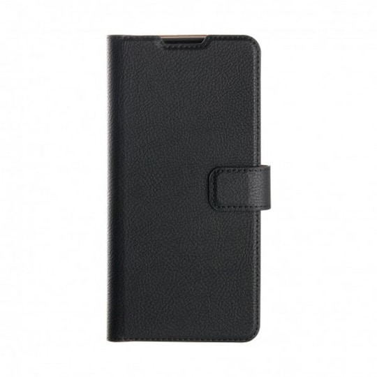 XQISIT Samsung Galaxy S21 Ultra Kotelo Slim Wallet Selection Musta