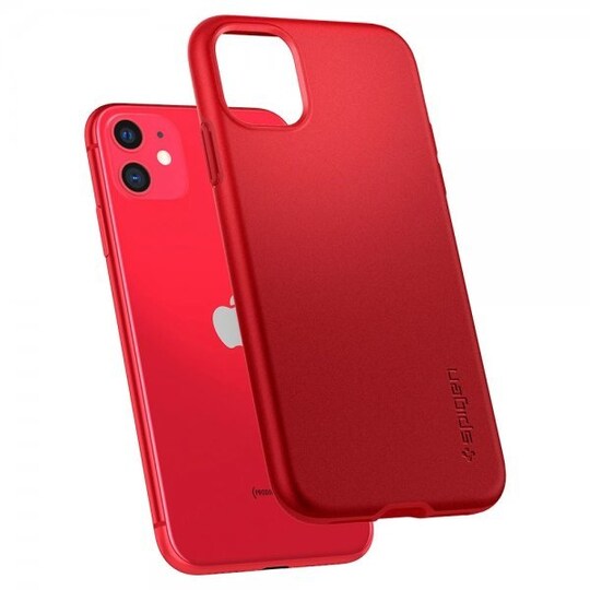 iPhone 11 Suojakuori Thin Fit Pro Punainen
