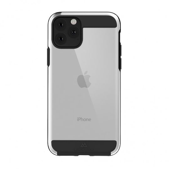Black Rock iPhone 12/iPhone 12 Pro Suojakuori Air Robust Case Musta Läpinäkyvä