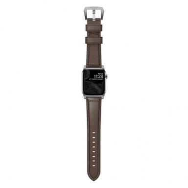 NOMAD Apple Watch 42/44mm/Apple Watch Ultra Ranneke Traditional Strap Hopea/Rustic Brown