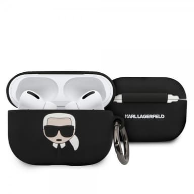 Karl Lagerfeld AirPods Pro Kuori Iconic Cover Musta
