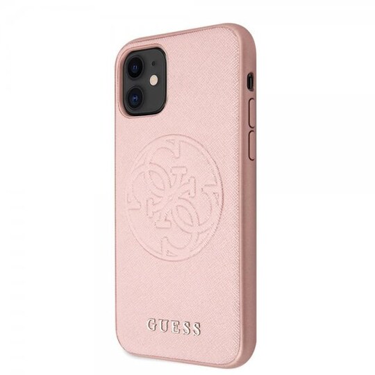 iPhone 11 Kuori Saffiano Cover Ruusukulta