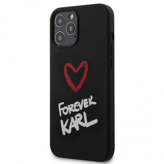 Karl Lagerfeld iPhone 12 Pro Max Suojakuori Forever Karl Musta