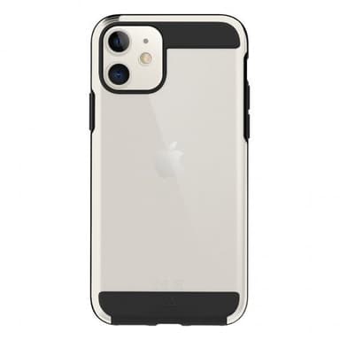 Black Rock iPhone 12/iPhone 12 Pro Suojakuori Air Robust Case Musta Läpinäkyvä
