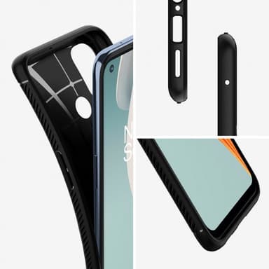 Spigen OnePlus Nord N100 Suojakuori Rugged Armor Matte Black