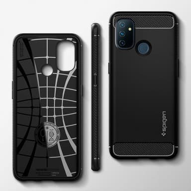 Spigen OnePlus Nord N100 Suojakuori Rugged Armor Matte Black