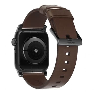 NOMAD Apple Watch 42/44mm/Apple Watch Ultra Ranneke Modern Strap Musta/Rustic Brown