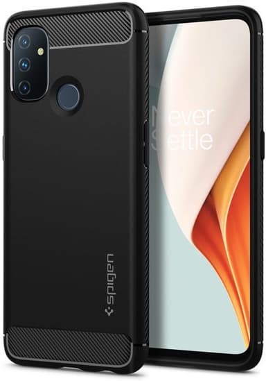 Spigen OnePlus Nord N100 Suojakuori Rugged Armor Matte Black
