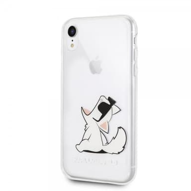 Karl Lagerfeld iPhone Xr Kuori Kovamuovi Fun Choupette Läpinäkyvä