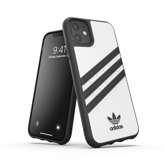 Adidas iPhone 11 Kuori OR Moulded Case PU FW19 Valkoinen Musta