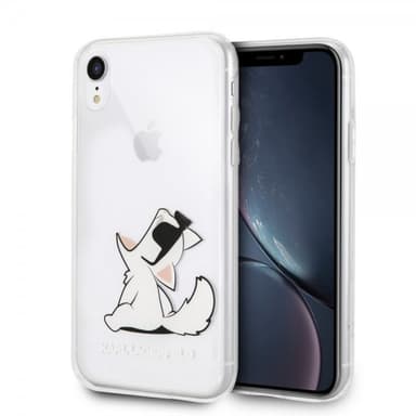Karl Lagerfeld iPhone Xr Kuori Kovamuovi Fun Choupette Läpinäkyvä