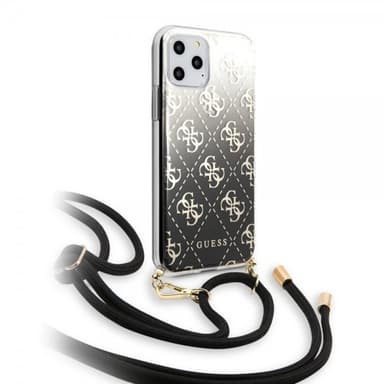 Guess iPhone 11 Pro Max Suojakuori Gradient Cover Musta