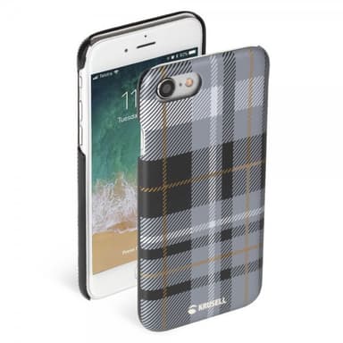 Krusell iPhone 7/8/SE Kuori Limited Cover Plaid Dark Grey