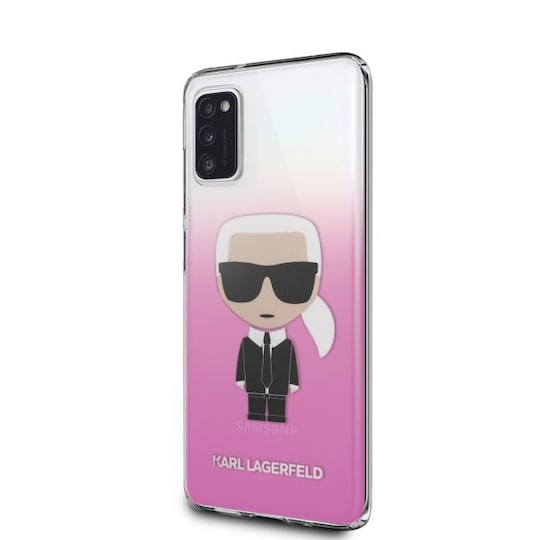 Karl Lagerfeld Samsung Galaxy A41 Suojakuori Iconic Cover Gradient Vaaleanpunainen