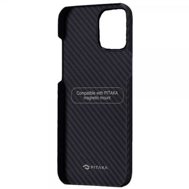 Pitaka iPhone 12 Suojakuori MagEZ Case Musta/Harmaa Twill