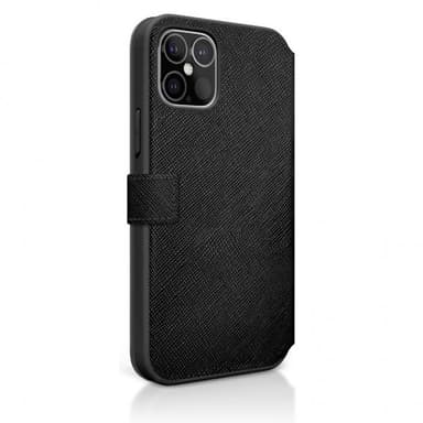 Karl Lagerfeld iPhone 12 Mini Kotelo Saffiano Karl & Choupette Musta