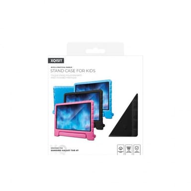 XQISIT Samsung Galaxy Tab A7 10.4 T500 T505 Kuori Stand Case for Kids Musta