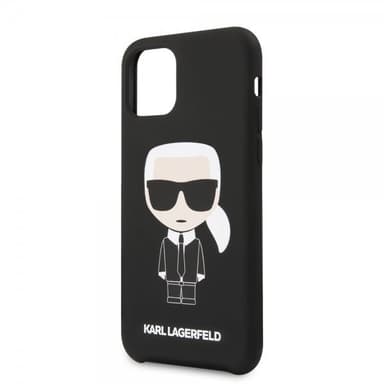 iPhone 11 Pro Suojakuori Iconic Silikoniii Cover Musta