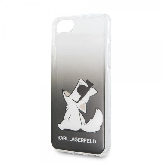 iPhone 7/8/SE Kuori Gradient Cover Choupette Musta