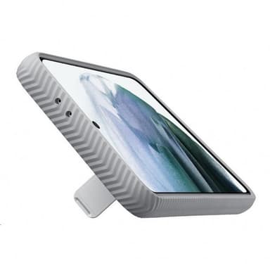 Samsung Original Galaxy S21 Plus Kuori Protective Standing Cover Vaaleanharmaa