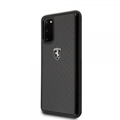 Ferrari Samsung Galaxy S20 Kuori Hiilikuiturakenne Musta