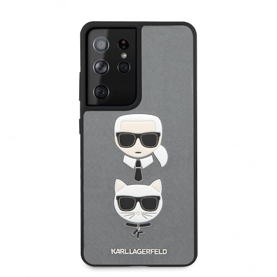 Karl Lagerfeld Samsung Galaxy S21 Ultra Kuori Saffiano Karl & Choupette Hopea