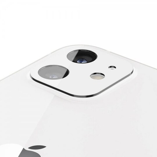iPhone 12 Kameran linssinsuojus Glas.tR Optik 2-pack Valkoinen