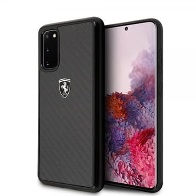 Ferrari Samsung Galaxy S20 Kuori Hiilikuiturakenne Musta