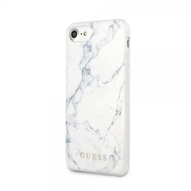 Guess iPhone 7/8/SE Kuori Marble Cover Valkoinen