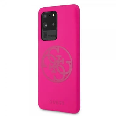 Guess Samsung Galaxy S20 Ultra Suojakuori Logolla Magenta