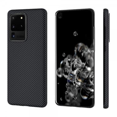 Pitaka Samsung Galaxy S20 Ultra Suojakuori Air Case Musta/Harmaa Twill