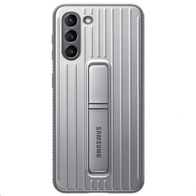 Samsung Original Galaxy S21 Plus Kuori Protective Standing Cover Vaaleanharmaa