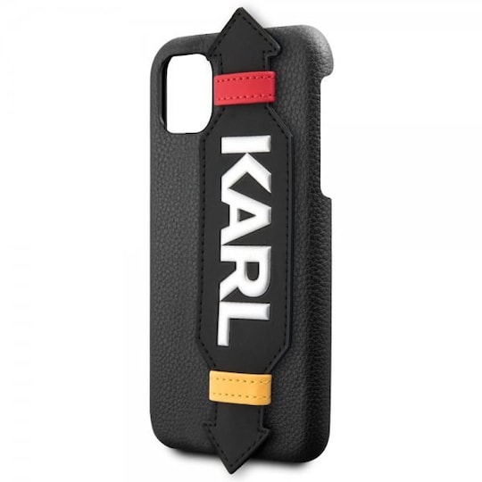 Karl Lagerfeld iPhone 11 Pro Max Kuori Strap Cover Musta