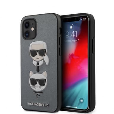 iPhone 12 Mini Suojakuori Saffiano Karl & Choupette Hopea
