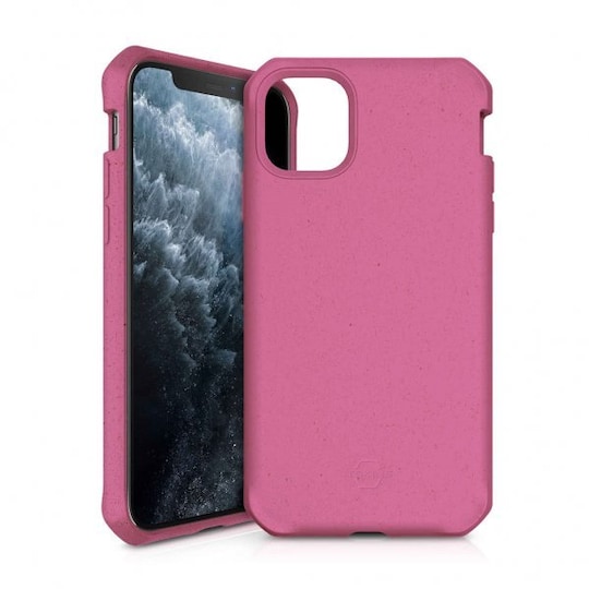 ItSkins iPhone 11 Pro Suojakuori FeroniaBio Terra Vaaleanpunainen